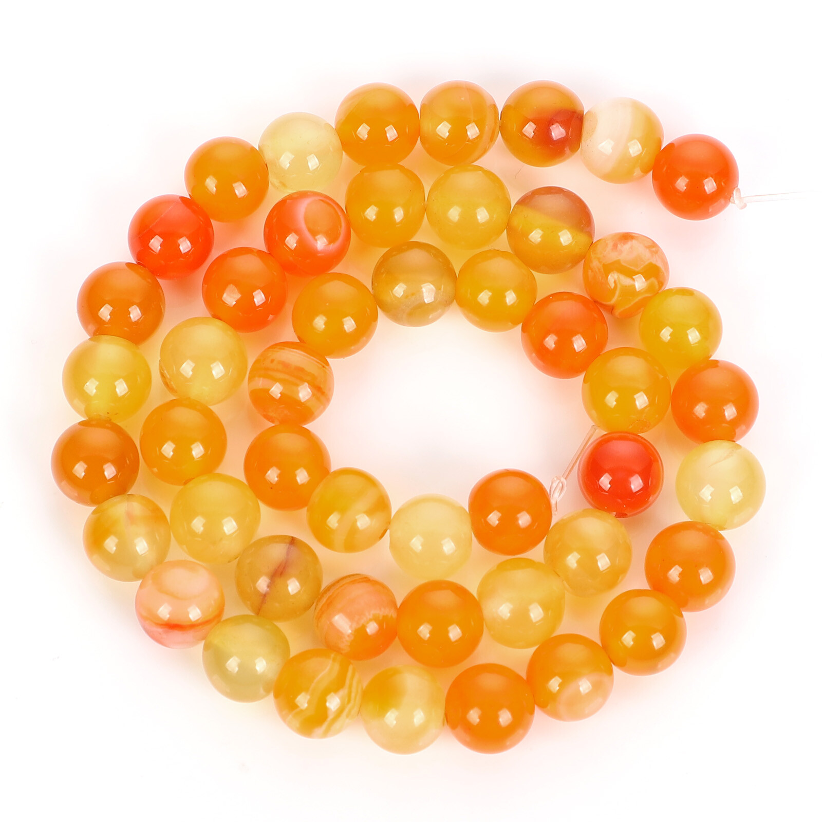4mm 6mm 8mm 10mm 12mm Agate Natural Gemstone Round Spacer Beads Jewelry Making