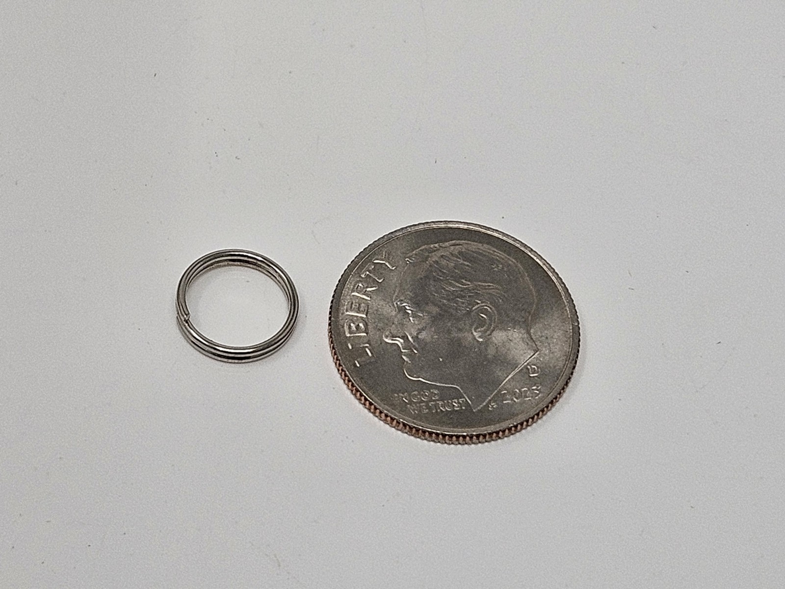 150 pcs 9mm Small Silver Nickel Split Key Rings Jump Rings Findings Crafts
