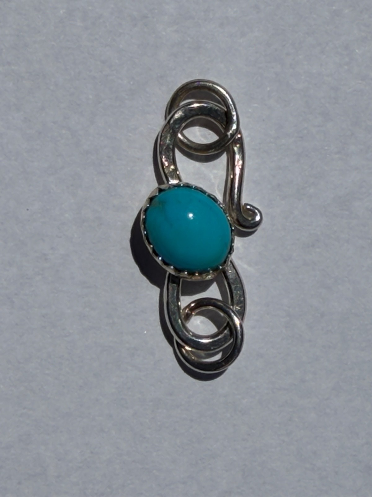 Sleeping Beauty Turquoise Sterling Silver Clasp