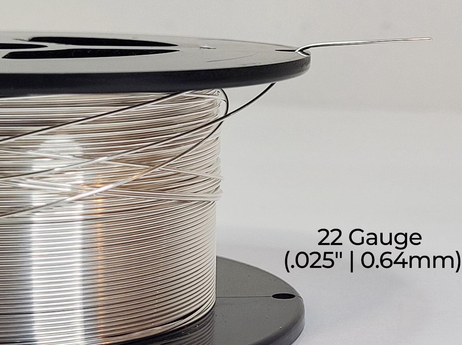 940 Argentium Silver Wire | Round, Dead Soft | 10-30 Gauge | 1-10 Ft | USA