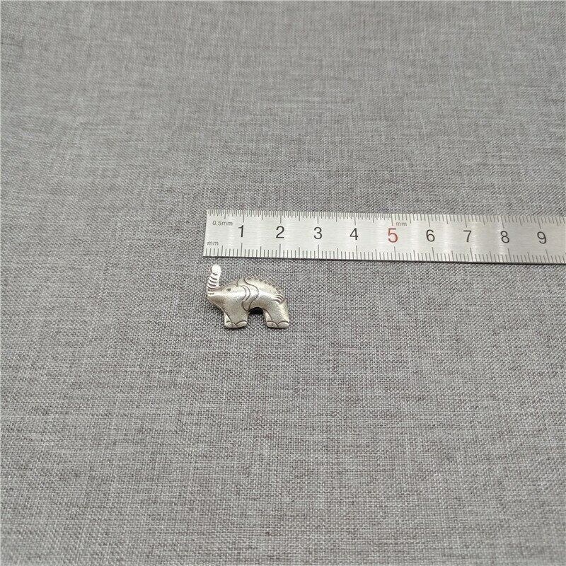 Thai Karen Hill Tribe Silver Elephant Beads for Bracelet Necklace