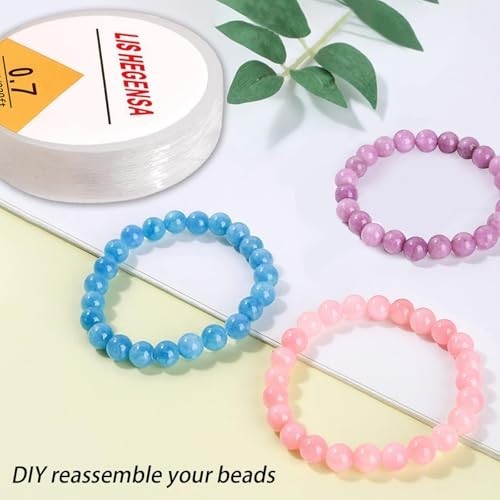 Elastic Bracelet String Cord Stretch Bead Cord for Jewelry Making 160ft 0.8mm