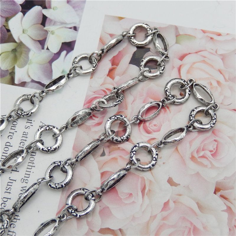 Antique Bronze Vintage Chains – 1 Meter Pack Metal Link Chain Jewelry Making