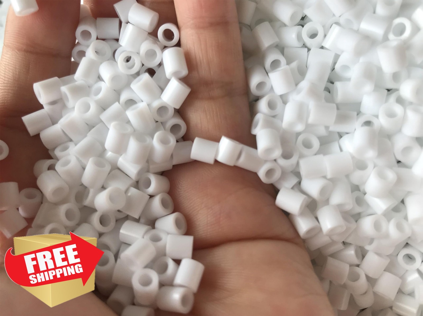 OEEKOI 1000+Pcs Fuse Beads – 5mm Melting Beads Bulk Refill for Crafts, Ideal …