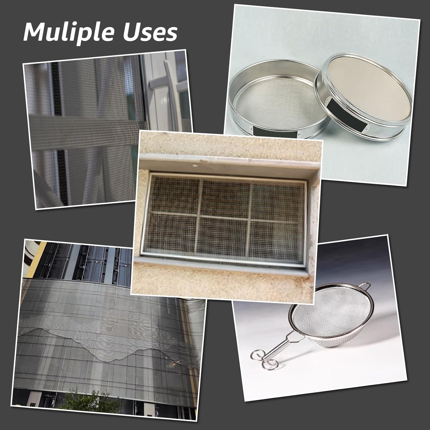 2 Pack 14″x11″ Crimped Stainless Steel Mesh – Durable and Versatile DIY Solution