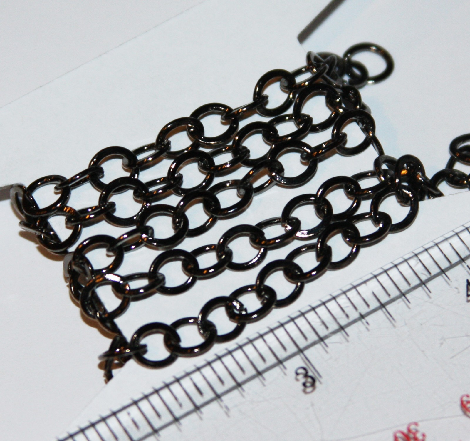 5ft flat round chunky cable chain 6mm Available in 6 colors