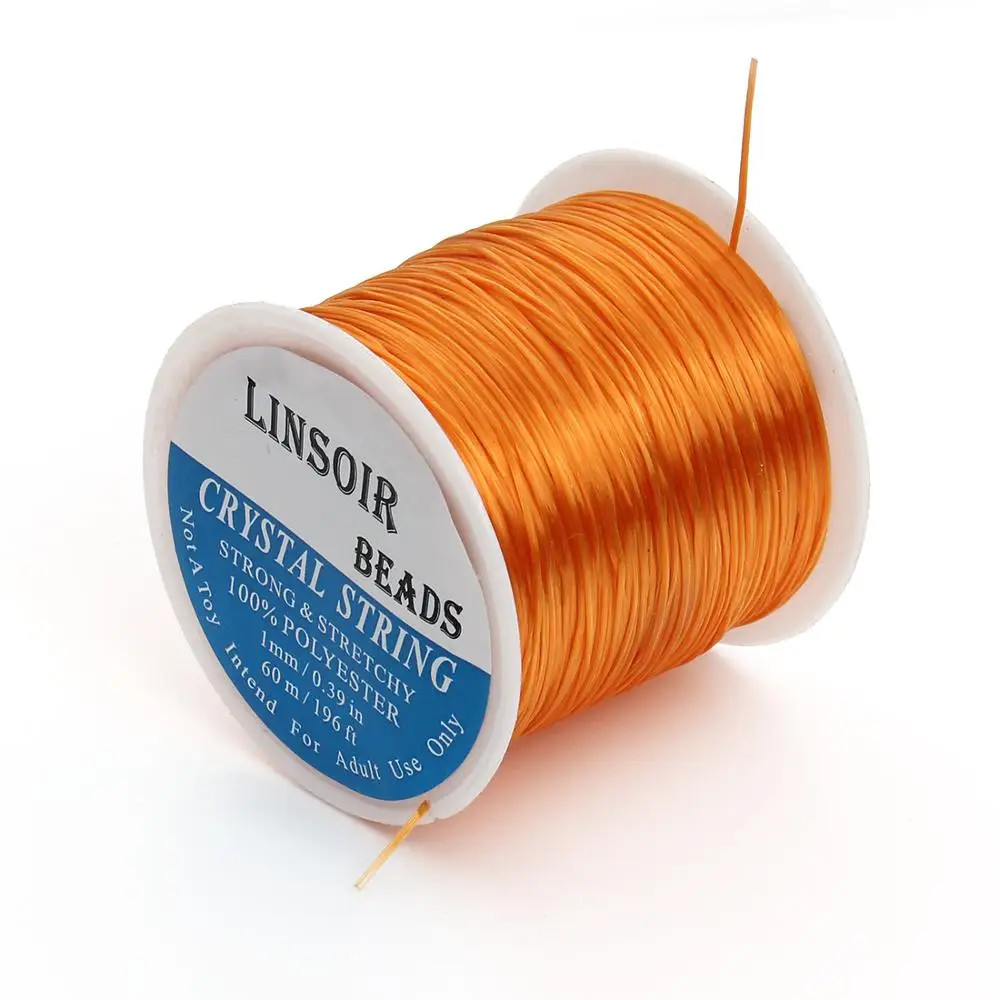 10-40M/Roll Strong Elastic Crystal Beading Cord 1Mm for Bracelets Stretch Thread