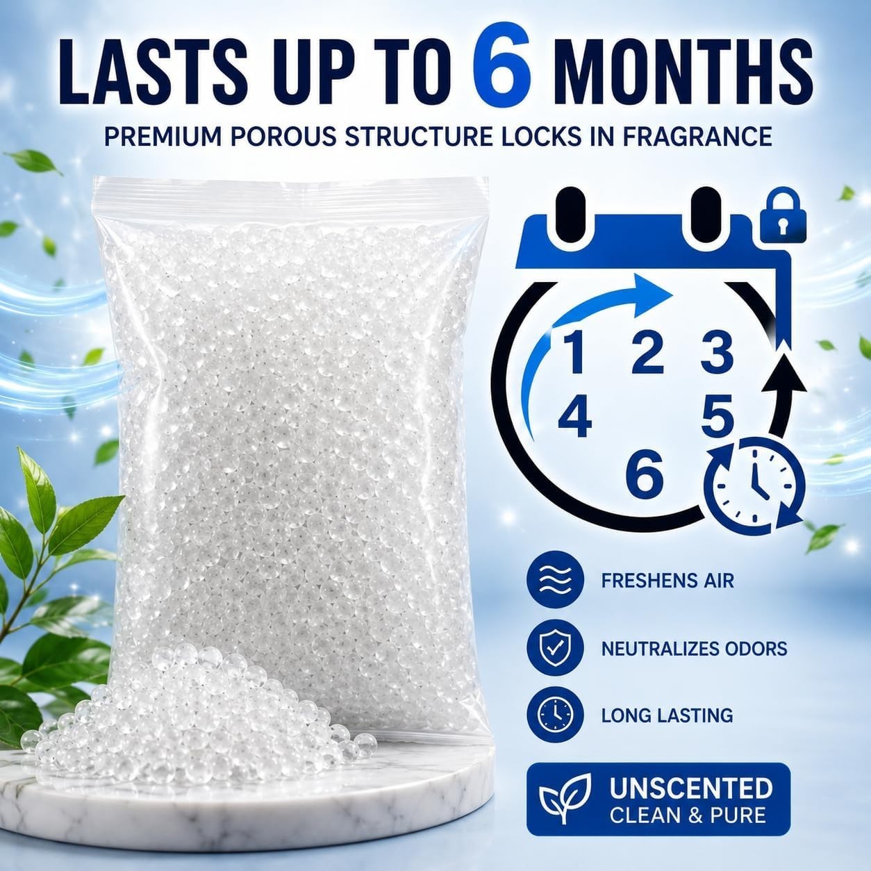 Unscented Aroma Beads for Custom Freshies