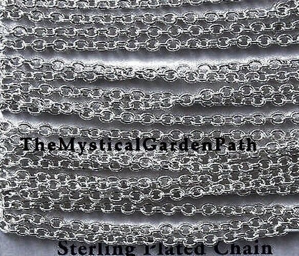 Chain, 100 Inches Antiqued Silver Plated Fine Cable Bulk Chain with 2x3mm Links*