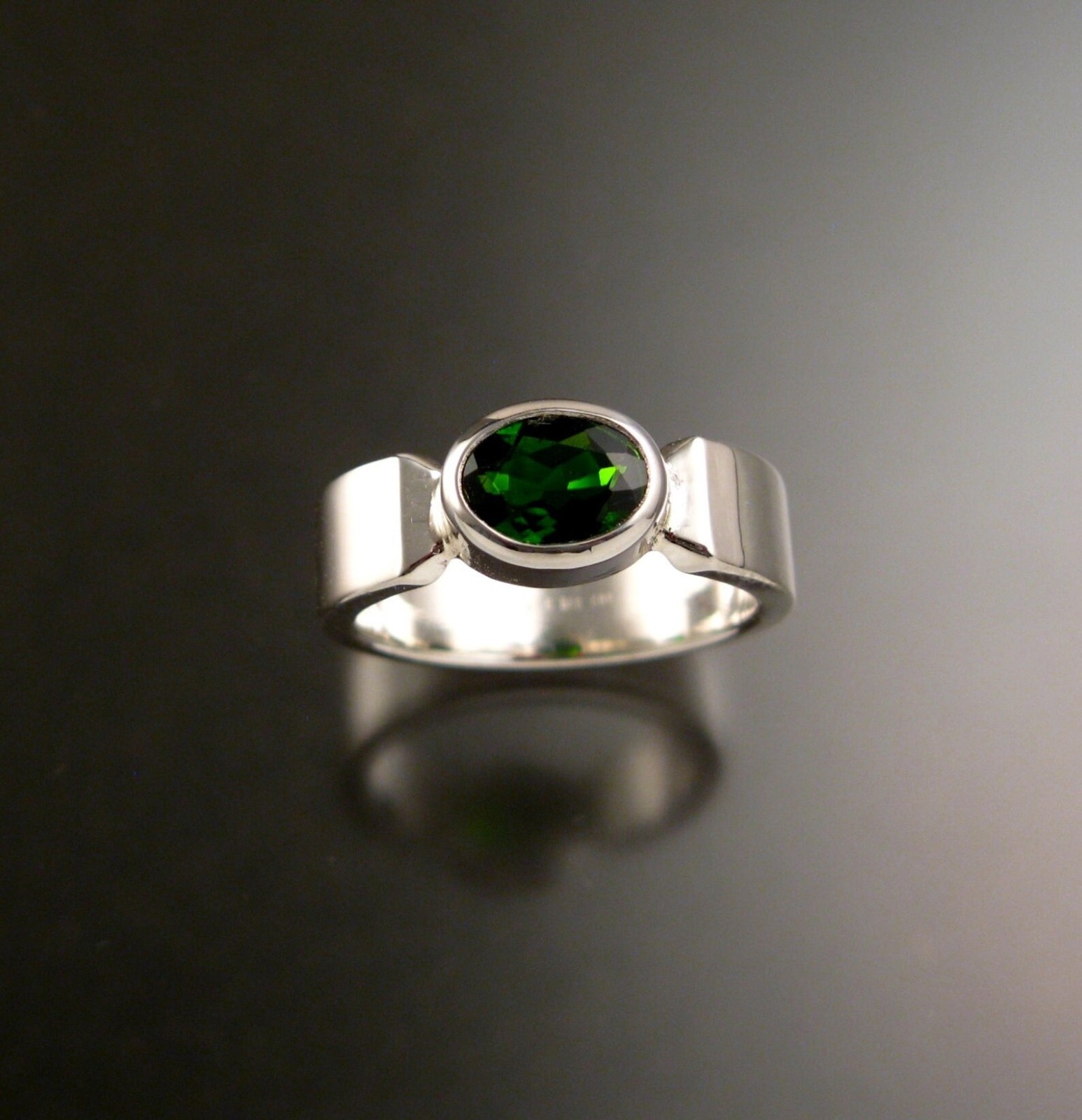 Chrome diopside Ring 925 Sterling Silver Handmade Jewelry Ring For Unisex