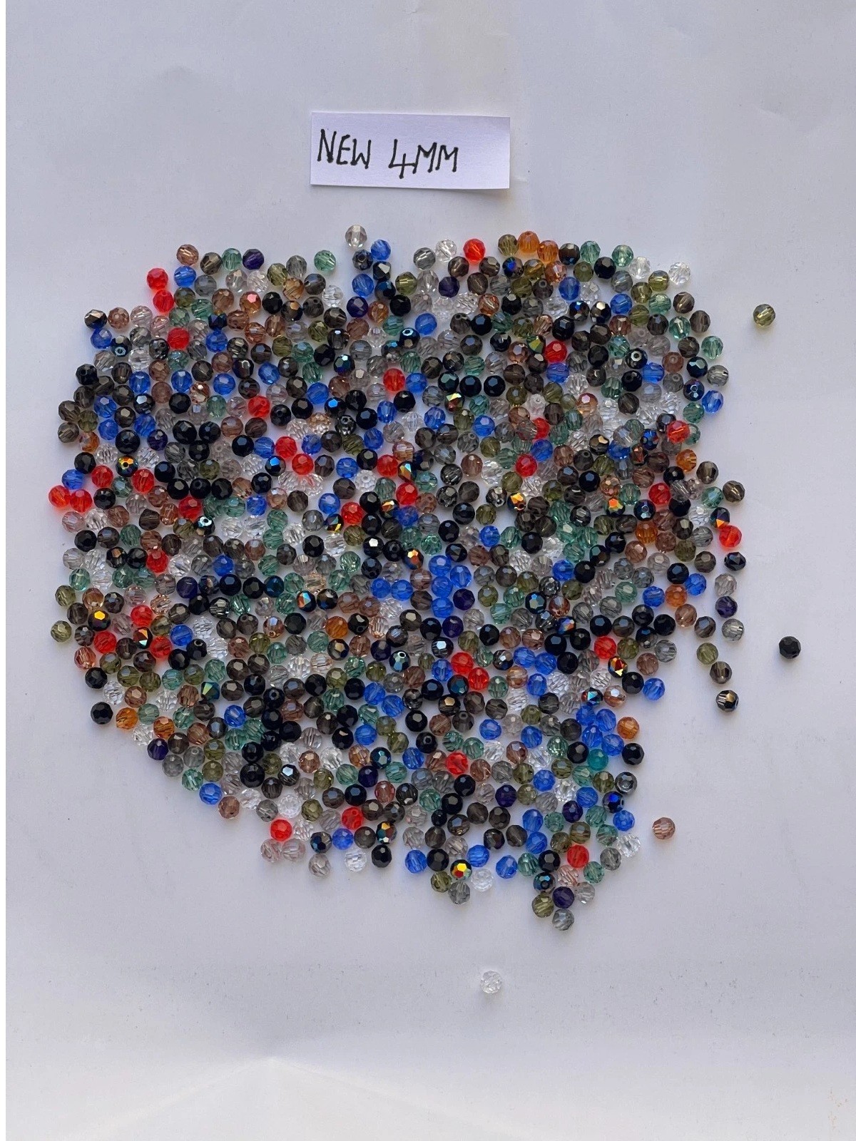 150 pcs Mix 4mm Swarovski Genuine Crystal ROUND beads #5000 in Assorted Color