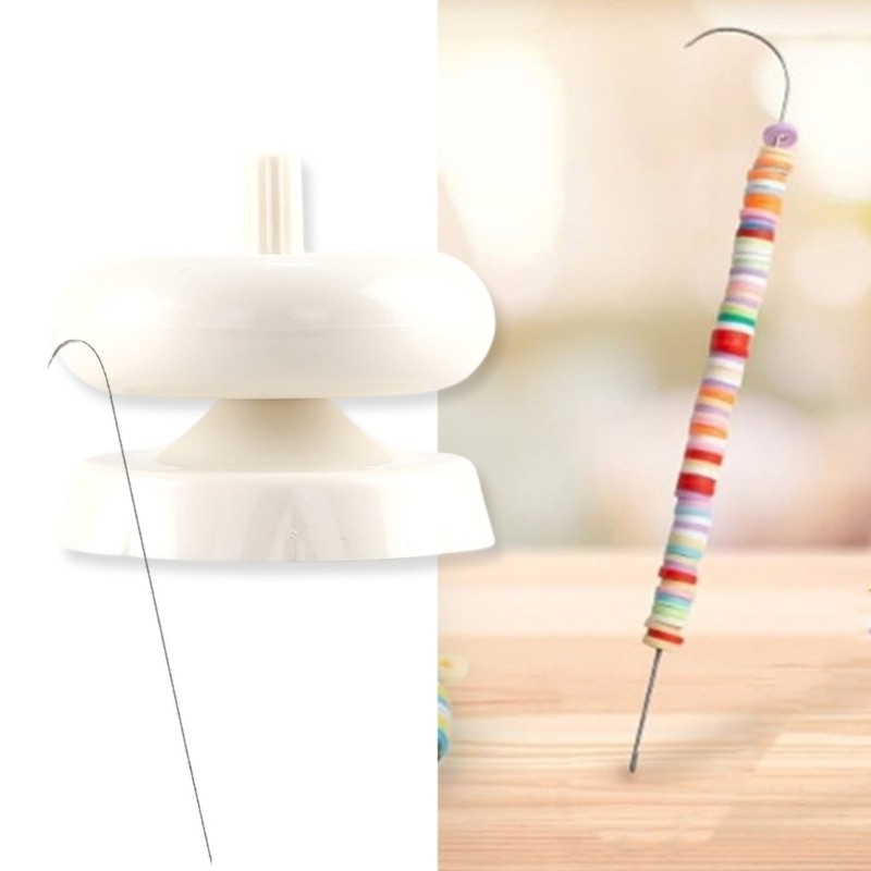 Sturdy Beadwork Starter Set with Sturdy Plastic Stringer and Large Eye Needle