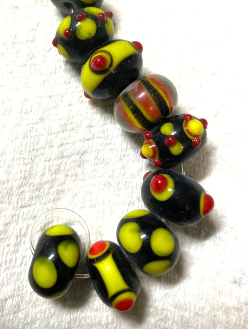 Bumpy LampWork Beads 14mm to 25mm