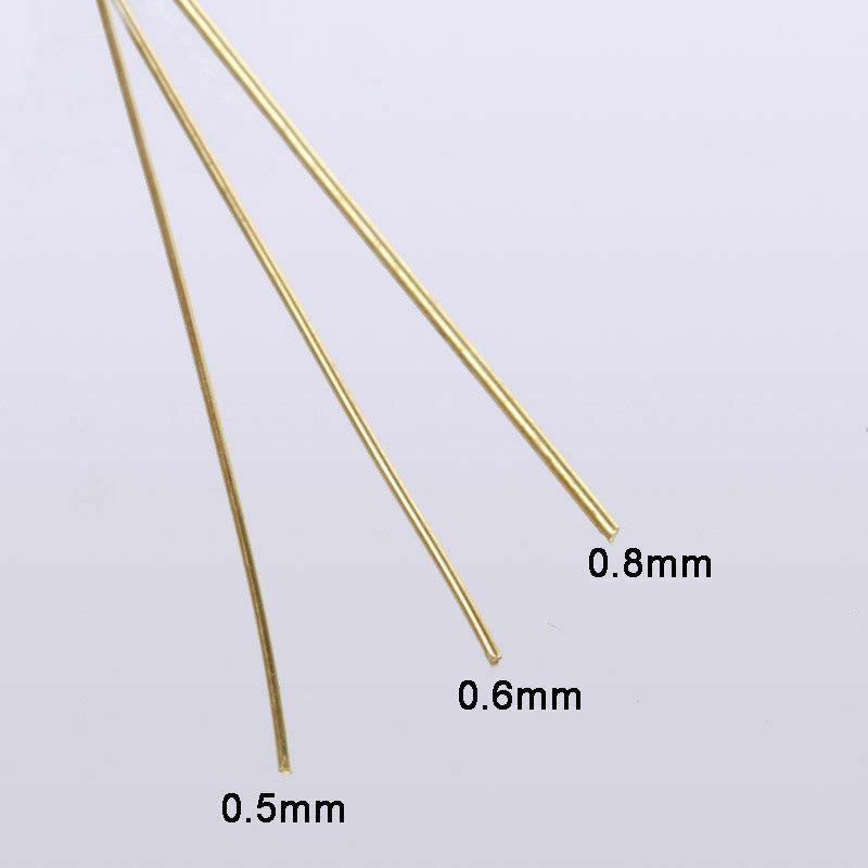 Brass Wire 0.3-5mm Diameter Jewelry DIY Crafts Making Material Sold By Metre