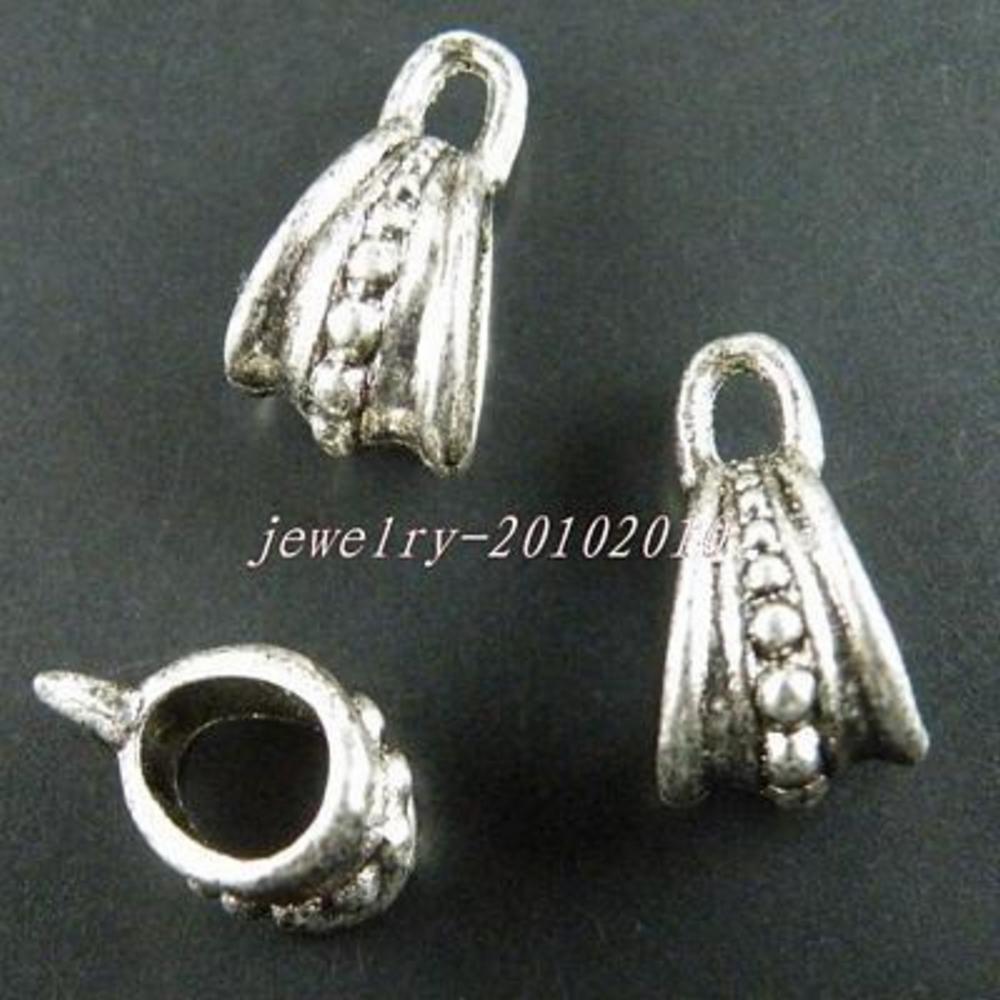 60pcs Tibetan Silver Beautiful Bails 15x10x8mm 8000