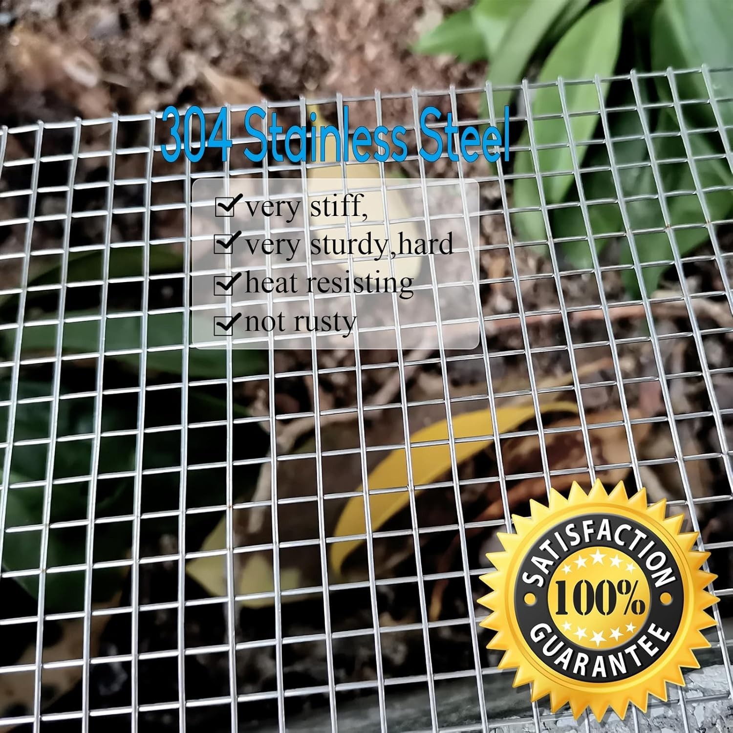 Sturdy 2PACK Stainless Steel Wire Mesh 12″ x 24″ – Easy to Cut & Customizable