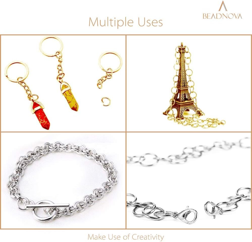 6mm Jump Rings for Keychains Assorted Colors Open Jump Rings for Jewelry Making