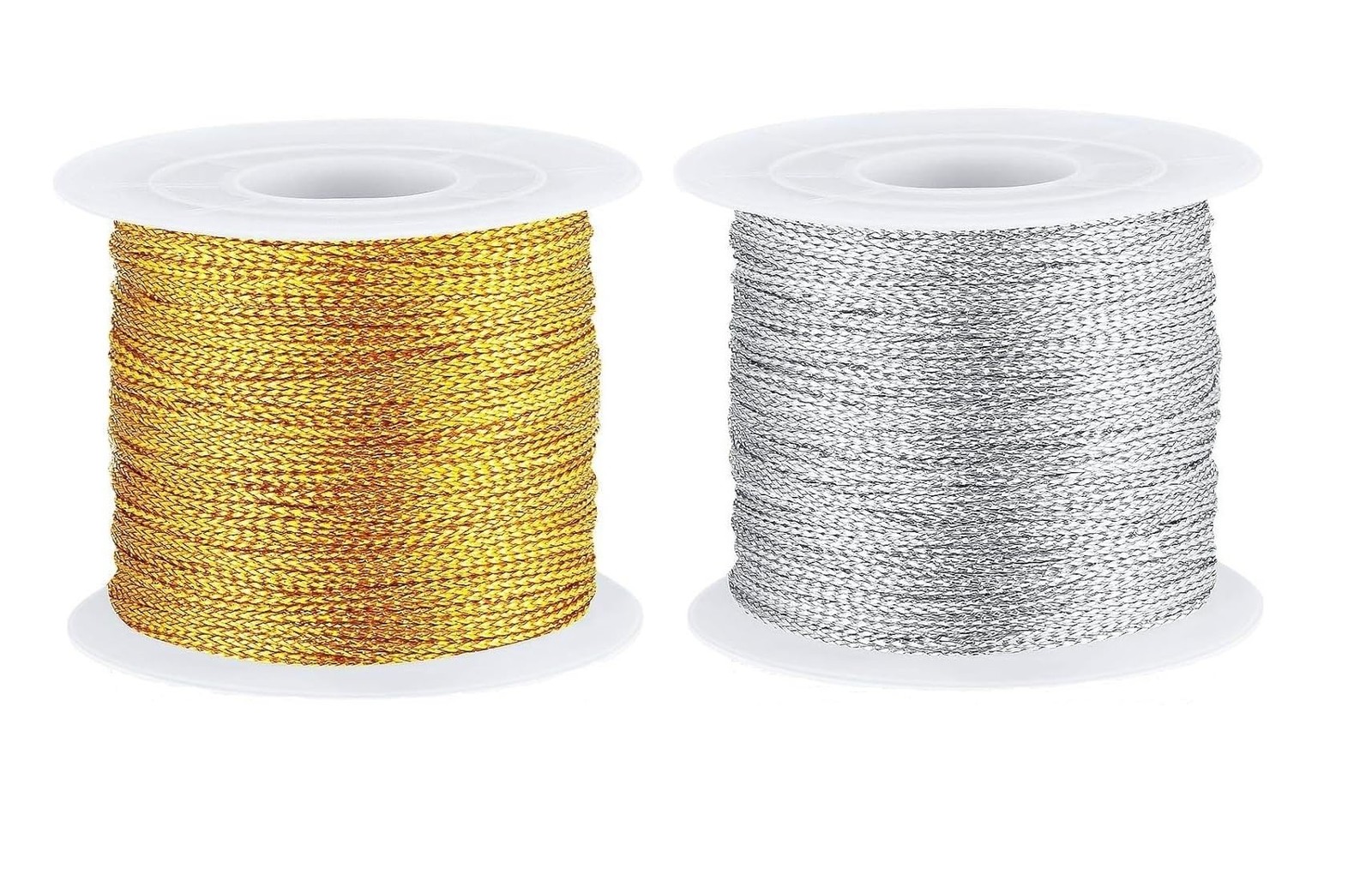 Metallic Cord Jewelry Thread for Craft Jewelry Making Gold String Tinsel Rope…