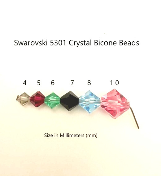 8 mm Bicone Beads Swarovski Austrian Crystal Your Choice of Color Qty: 12