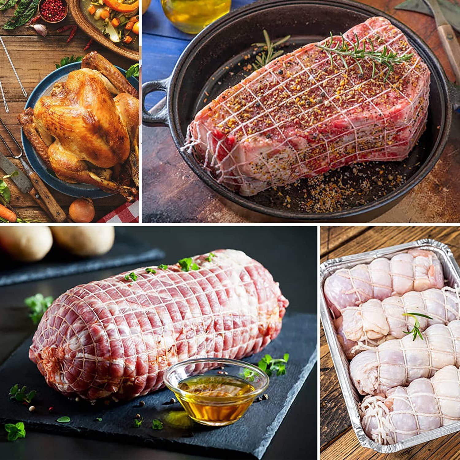476ft Cotton Kitchen Twine 2mm for Roasting Trussing Poultry Baking & Craftin