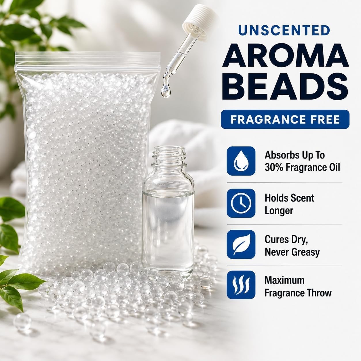 Unscented Aroma Beads for Custom Freshies