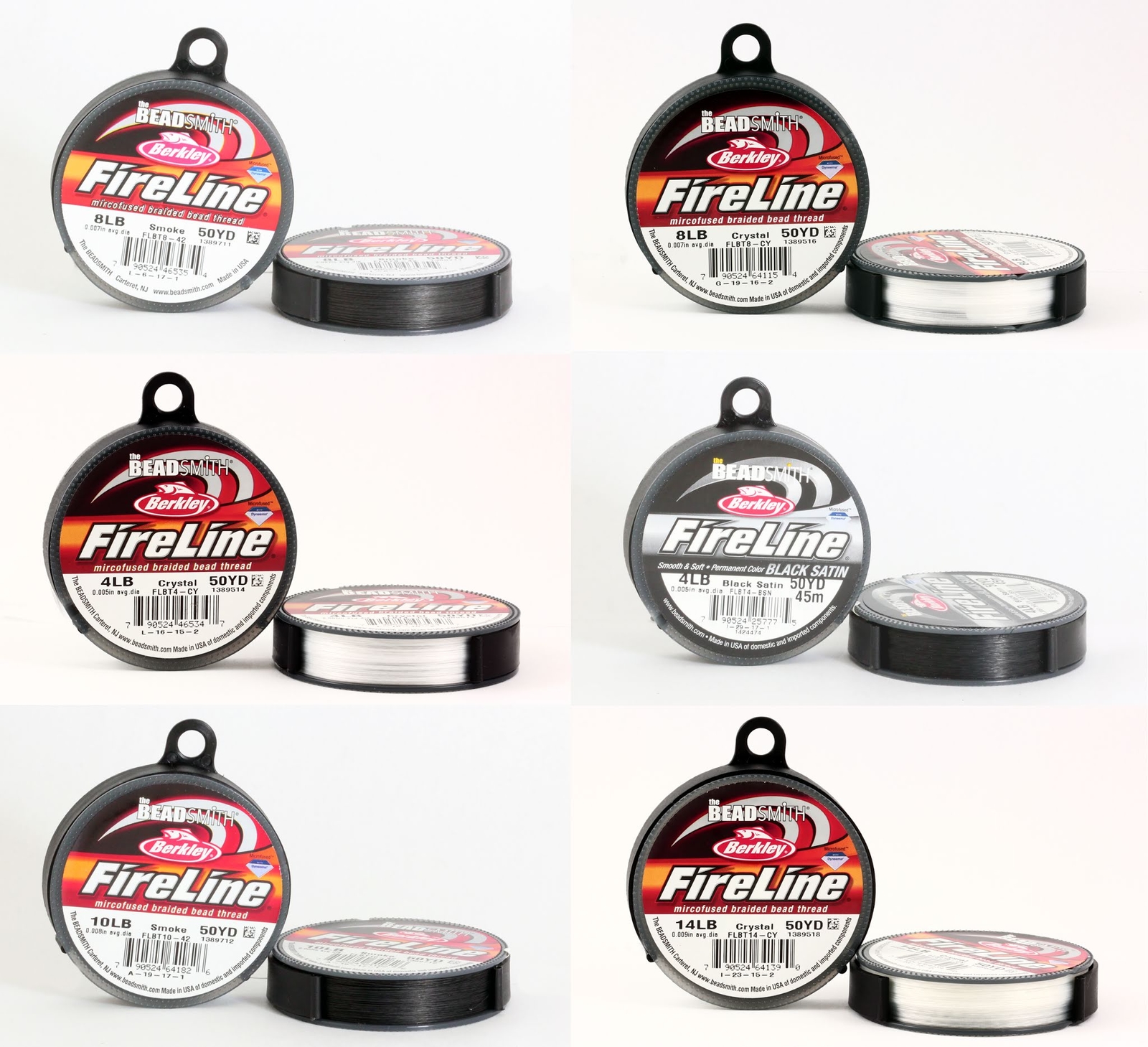 BeadSmith® FireLine Braided Bead Thread Strong Stringing Material * All Colors