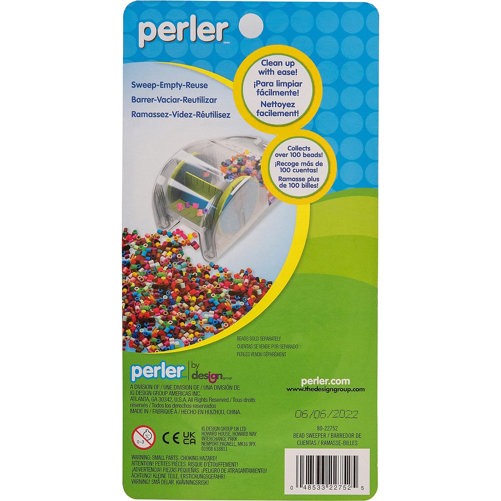 Perler Beads Craft Bead Sweeper for Easy Clean Up 1 Pack,