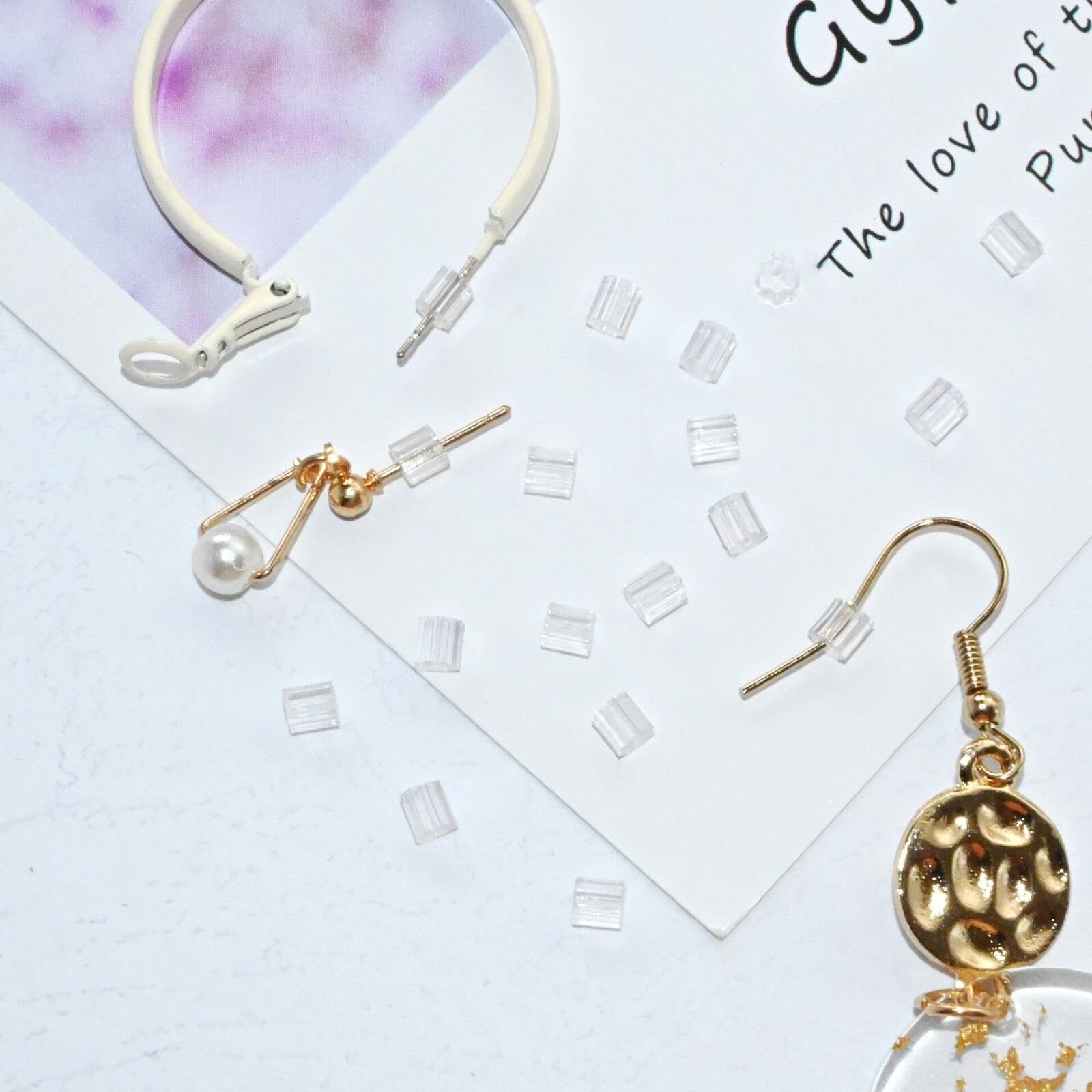 20 Pcs Silicone Earring Backs Soft Earring Stoppers for Stud Post Fishhook US