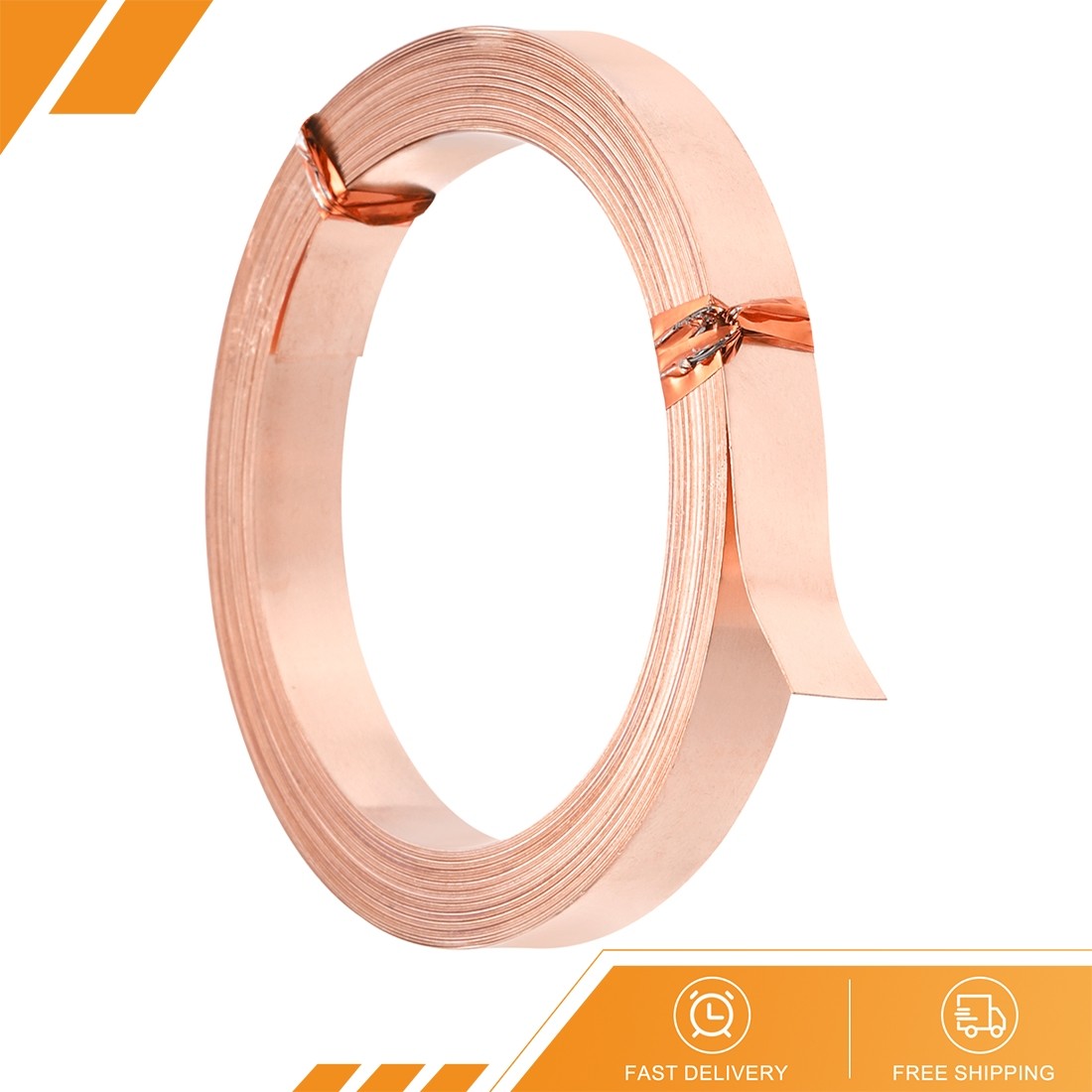 19.7 Feet Pure Copper Wire 32Gauge Flat Copper Jewelry Wire 8mm Wide Bendable