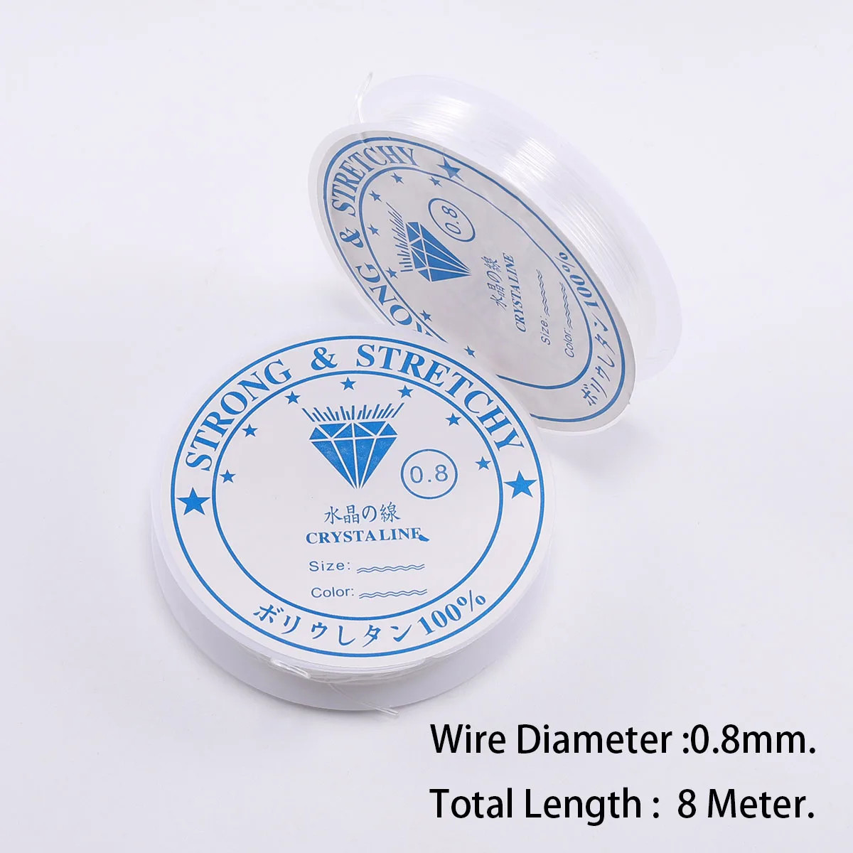 0.4/0.5/0.6/0.7/0.8/1Mm Transparent Elastic Rope round Crystal Line Rubber Cord