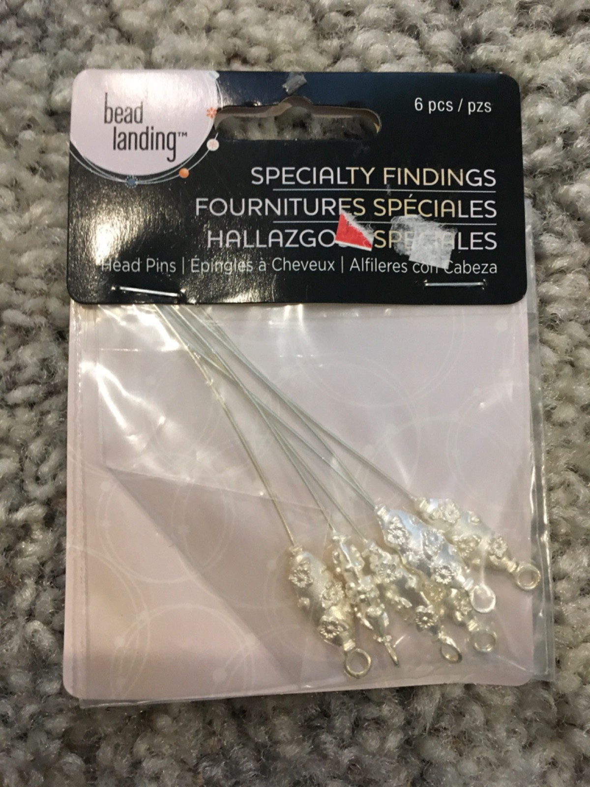 lot of miscellaneous jewlery making supplies wire, toggles, head pins, spacers