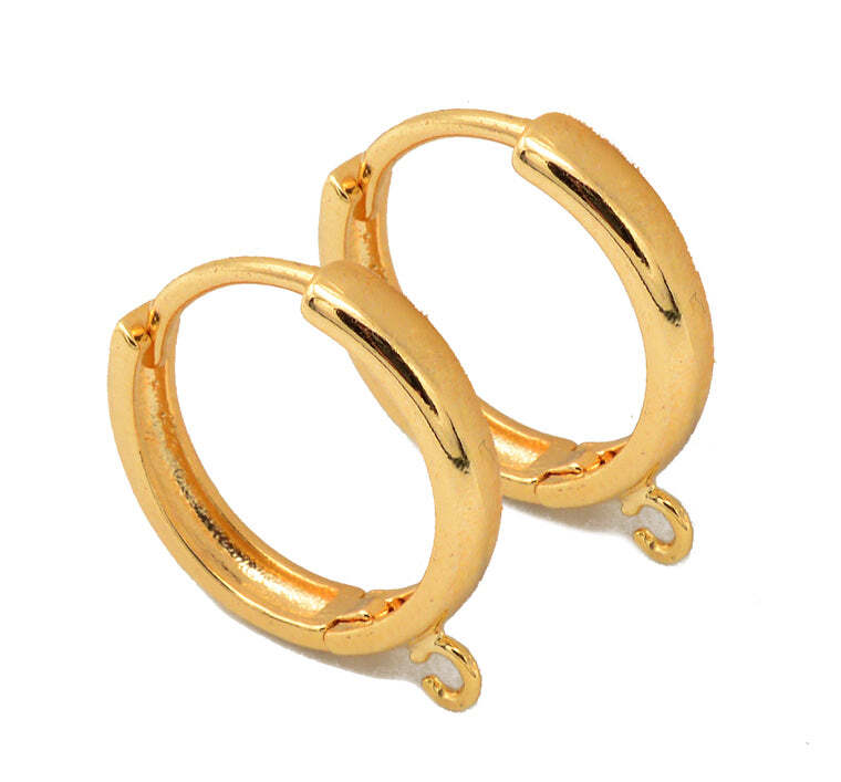 Gold Filled EP Leverback/leaf/Huggie/Bead setting Earring Hook Dangling findings