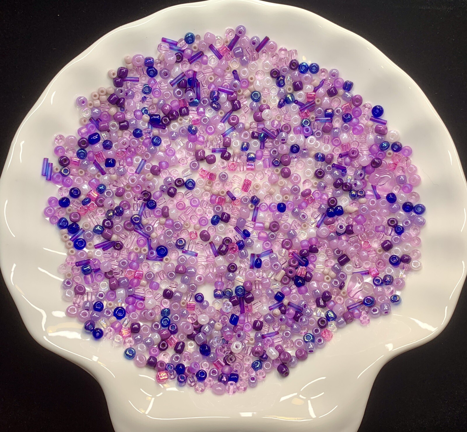 1 LB / 16 Oz/ 454 Grams Unique Mix Color Glass Seed Beads Lot 36 Packages