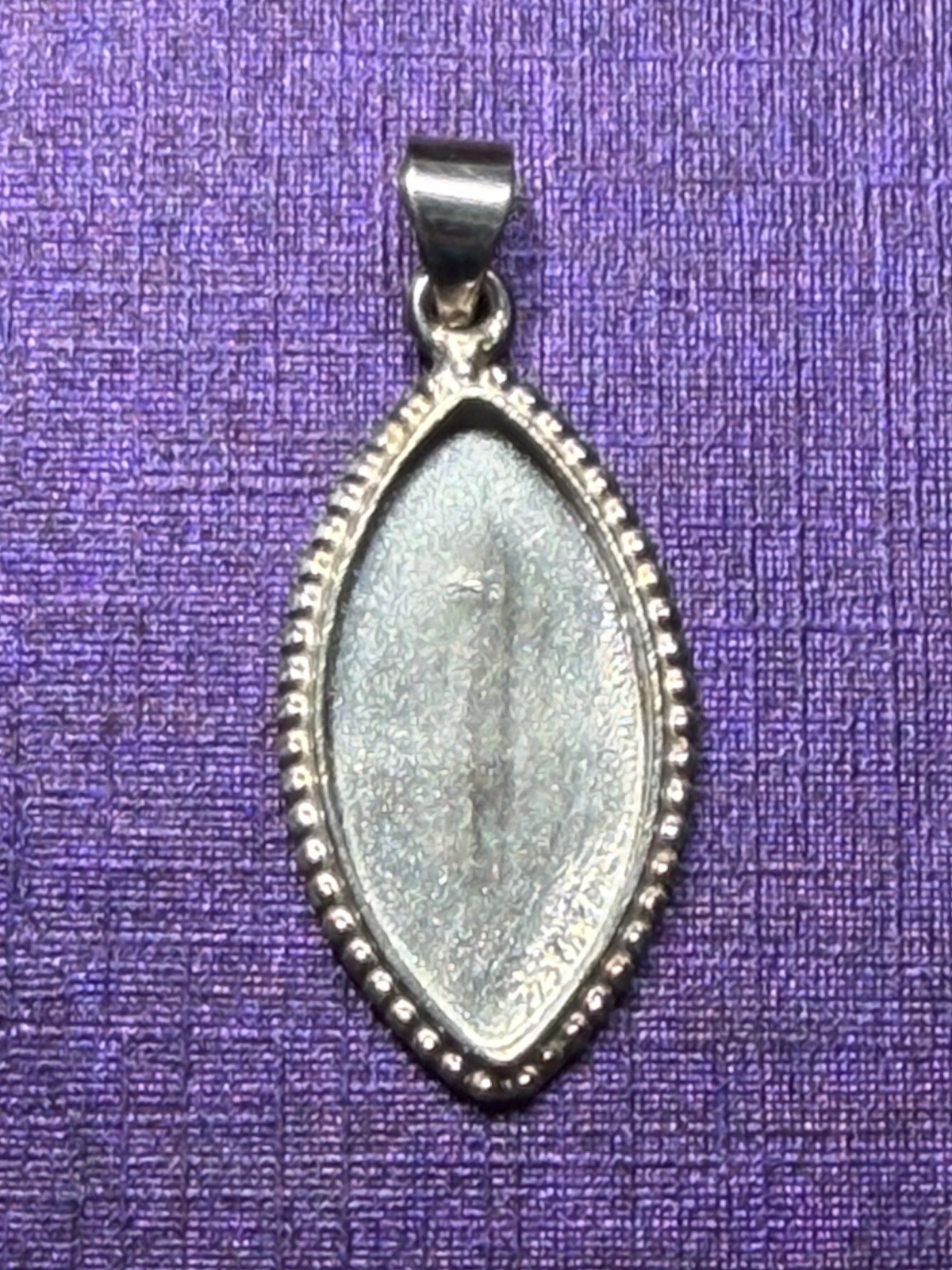 Sterling Silver Pendant Bezel Marquise