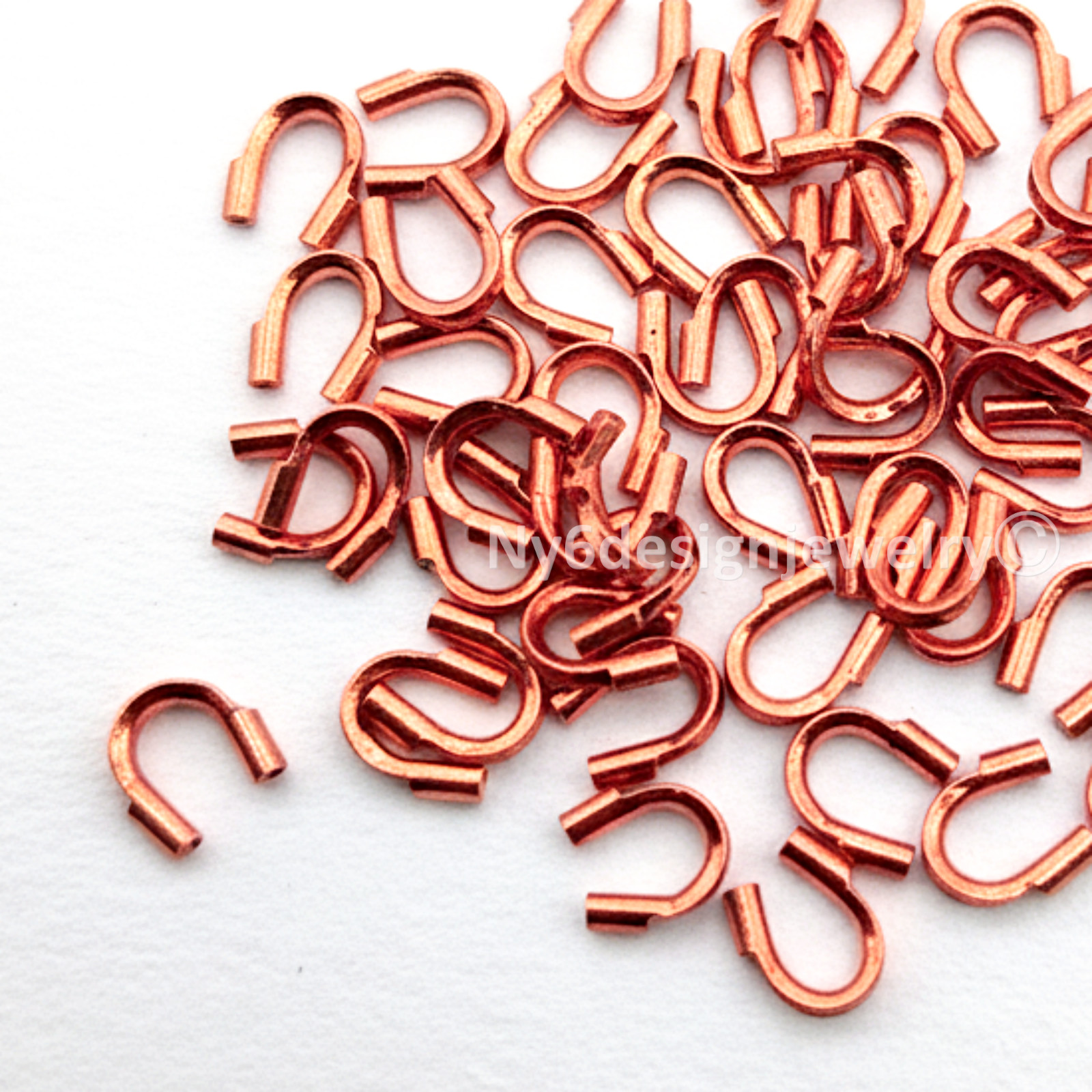Beadsmith Wire Protectors 0.56mm – 50 pcs U-Shaped Wire Guardians for Jewelry