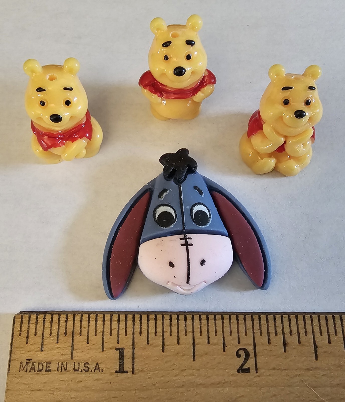 4pc Bear Jewelry Charms as Shown