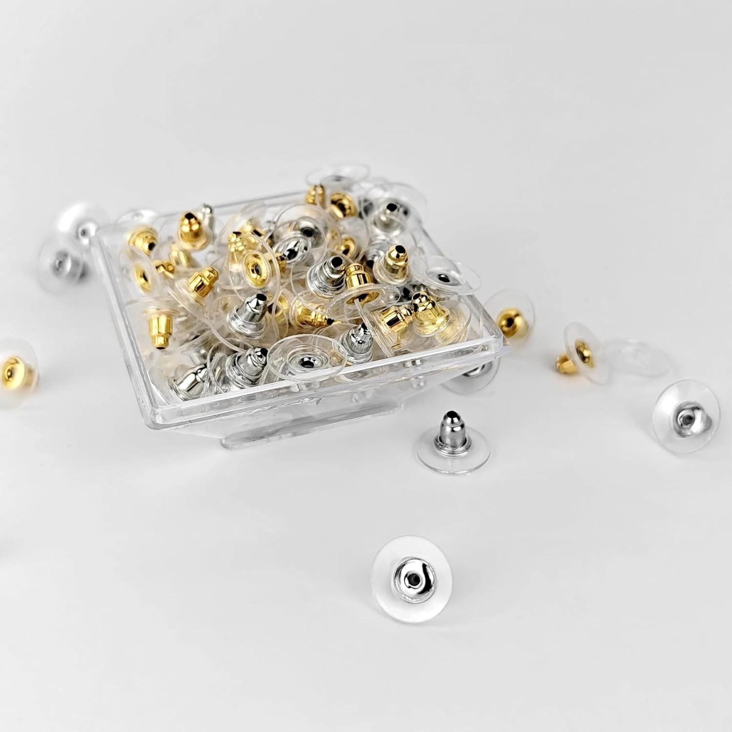 100/200*Earring Backs for Droopy Ears Backs Replacements for Heavy Bullet Clutch