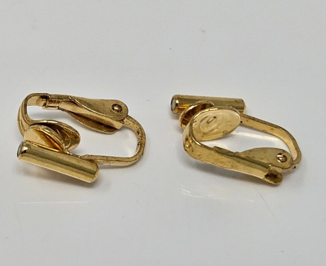 10 pair Gold Earring Converters Convert Stud Post to Clip-On Non-Pierced Ears