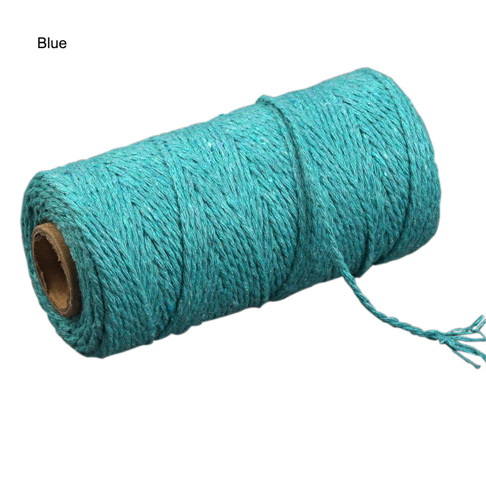 100m(328 Feet) of 2mm Cord for Crafts, Colour Cotton String for Gift Wrapping