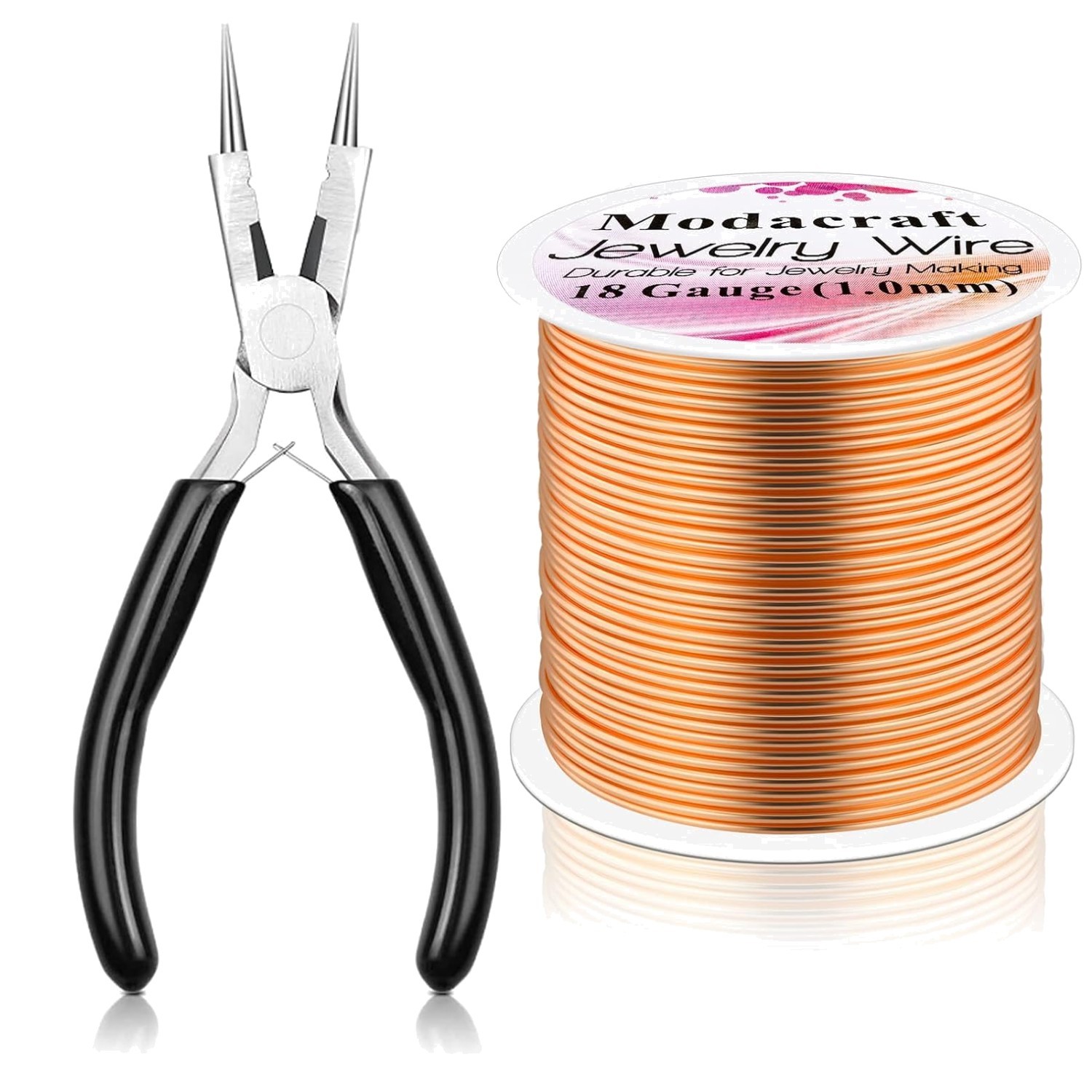 18 Gauge Copper Wire & Plier Set for Jewelry Making