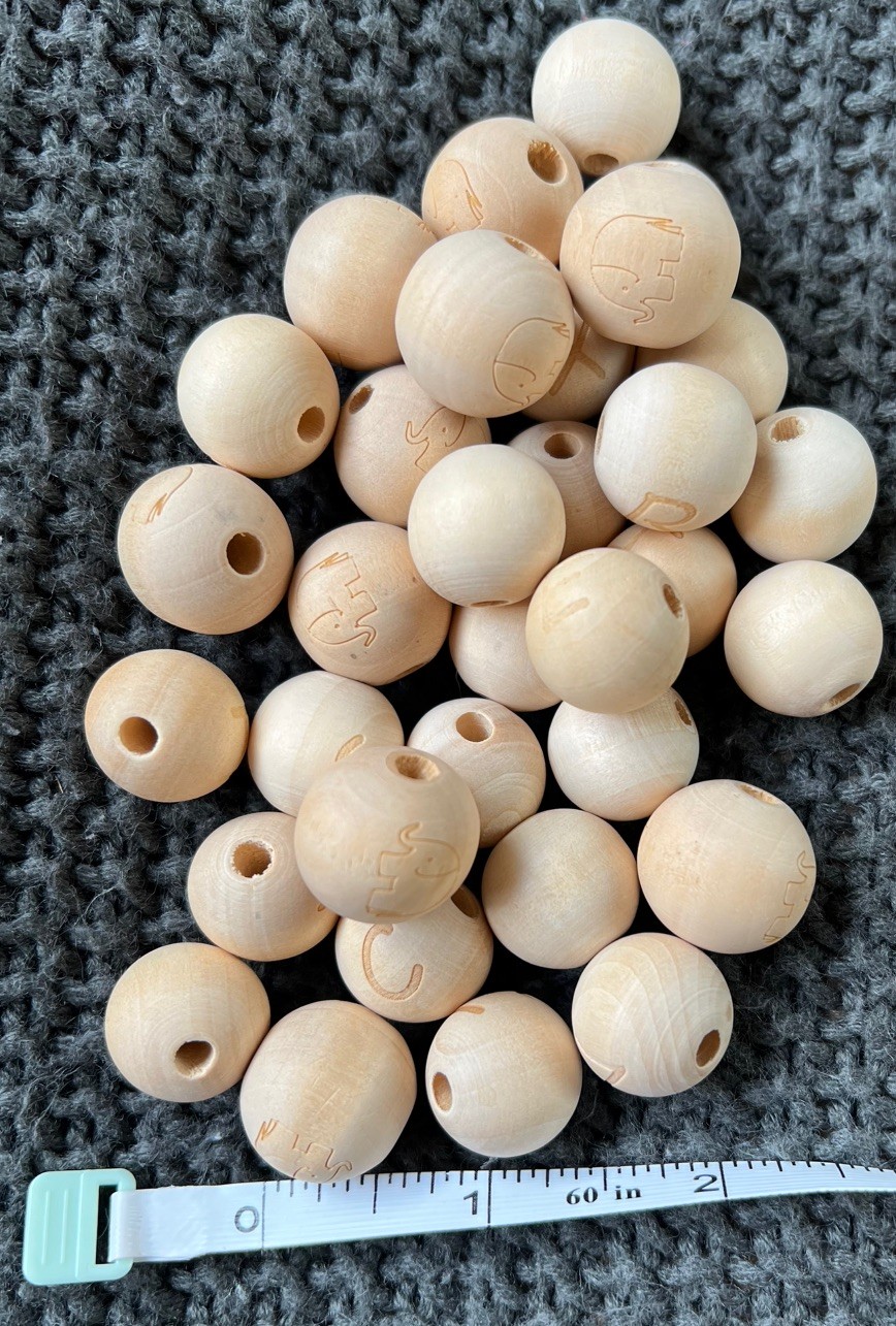 HUGE 10+ Lb Mixed Craft Making Supplies Lot – 2000+ Natural Wooden Beads **NEW**