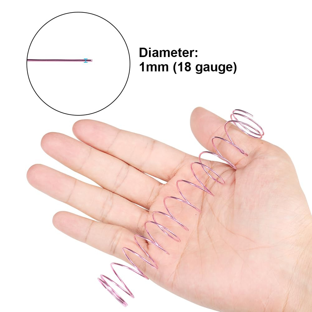 18 Gauge Aluminum Craft Wire, 165 Feet 1Mm Bendable Metal Wire for Jewelry, Scul