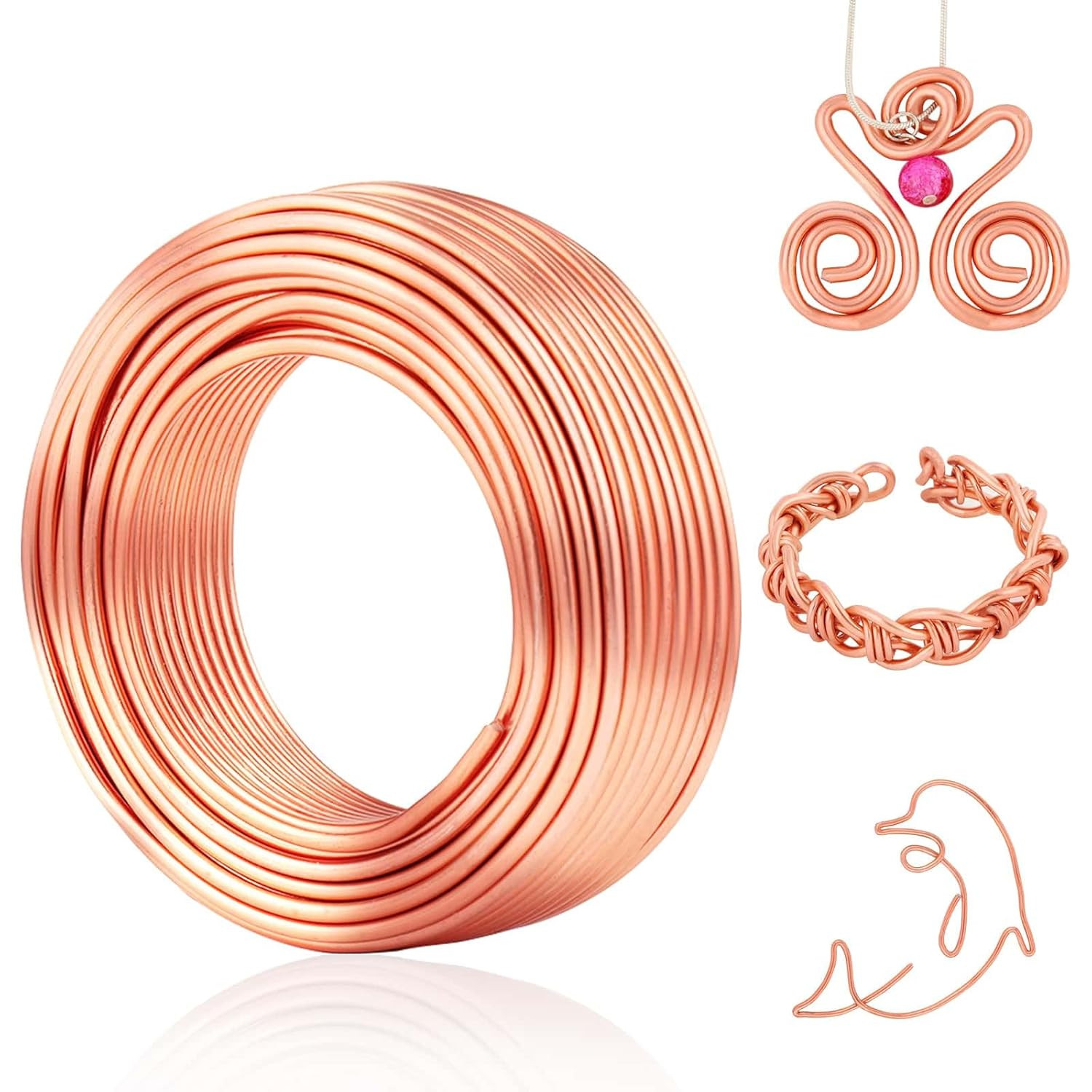 Aluminum Wire, 9 Gauge Craft Bendable Armature Thick Wire for Wreath, Jewelry M