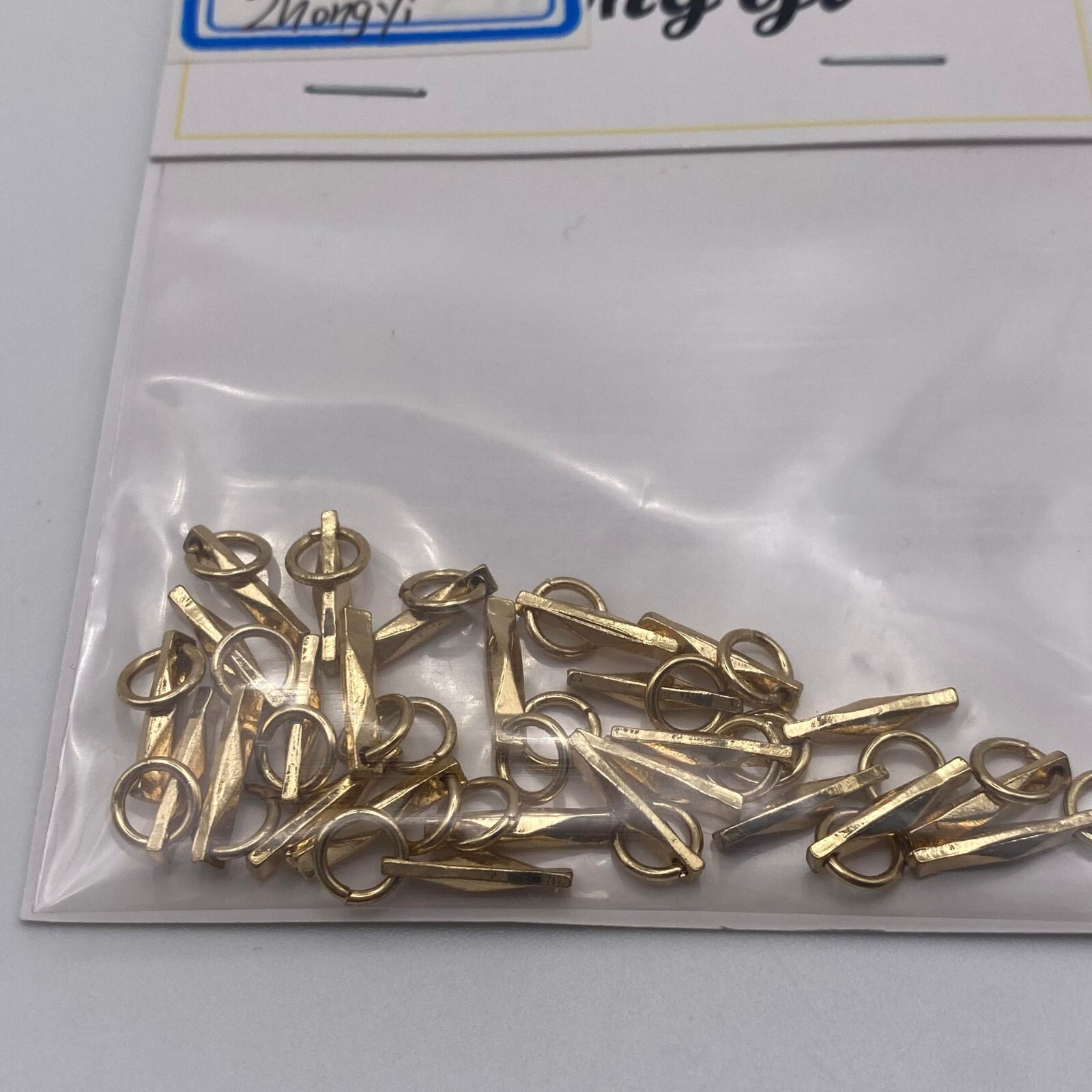 120 pcs Pendant Trinket Metal Charms Twist Spiral Bar for DIY Jewelry Making