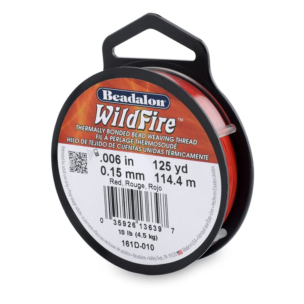 Wildfire, .006 in / 0.15 mm, Break Strength 10 lb / 4.5 kg, Red, 125 yd / 114 m