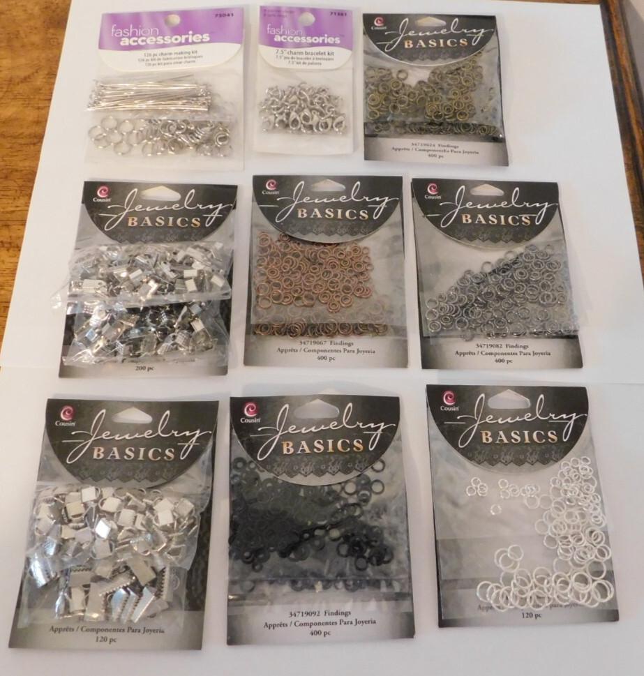 9 New Packages of Cousins Jewelry Basics Jewelry Making Supplies Rings Findings