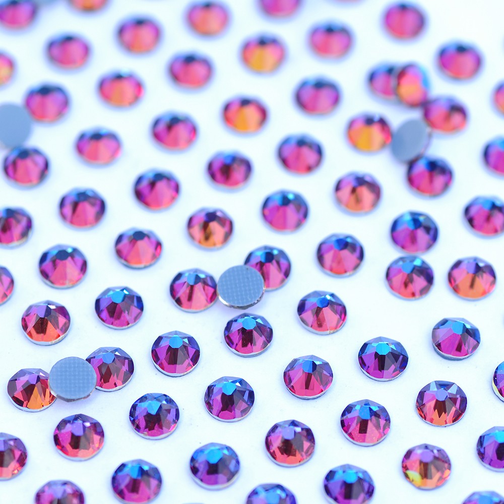 Bermuda Blue Flat Back Rhinestones Hotfix Iron On Crystals Strass Glass Stone