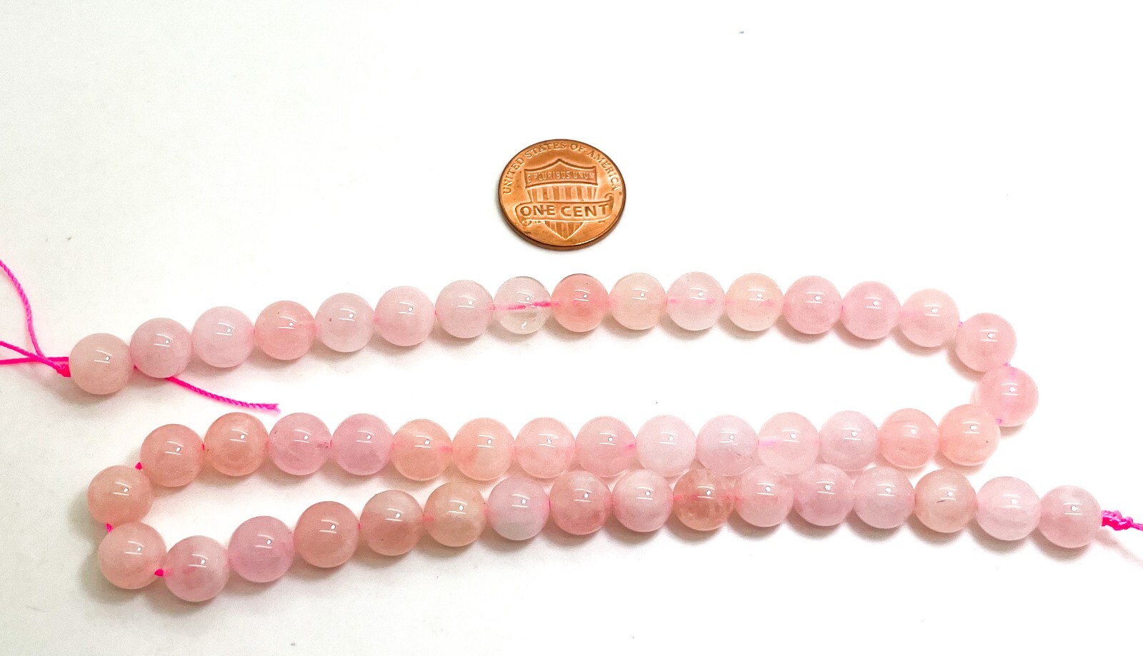 AAA High Quality Natural Pink Morganite Smooth Round Gemstone Beads RN192