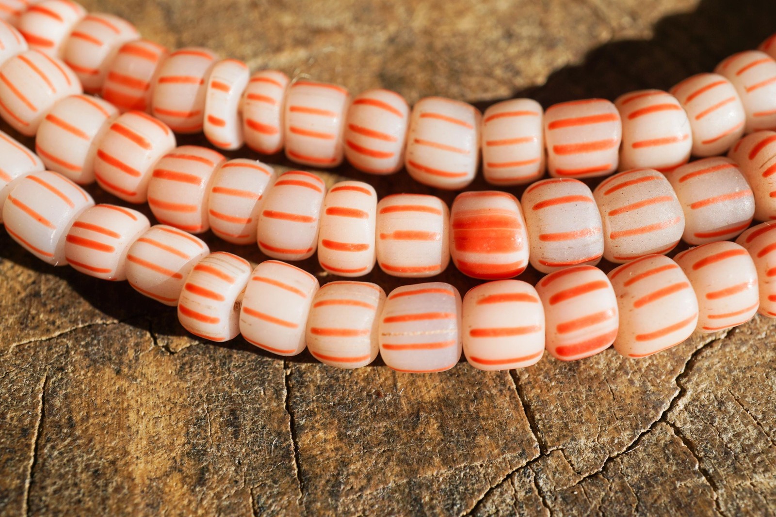 Java Glass Beads (4-6mm) Artisan Made Organic Shaped (2803A278) Indonesian