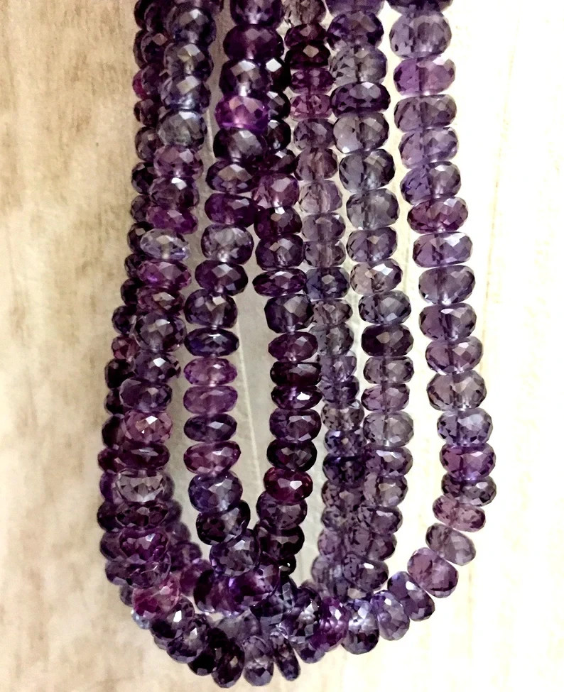 Extremely Beautiful So Gorgeous Rondelle Beads Alexandrite Faceted Rare Beads.
